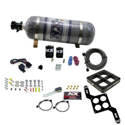 Nitrous Express Dominator Single Entry Crossbar RNC Nitrous Kit (250-750HP) w/Composite Bottle