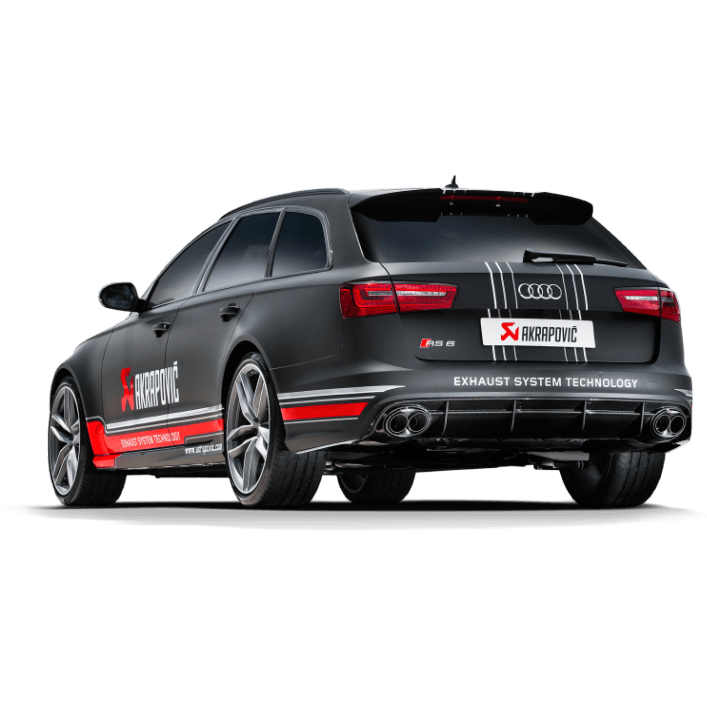 Akrapovic 14-17 Audi RS6 Avant (C7) Evolution Line Cat Back (Titanium) w/ Carbon Tips Akrapovic Catback
