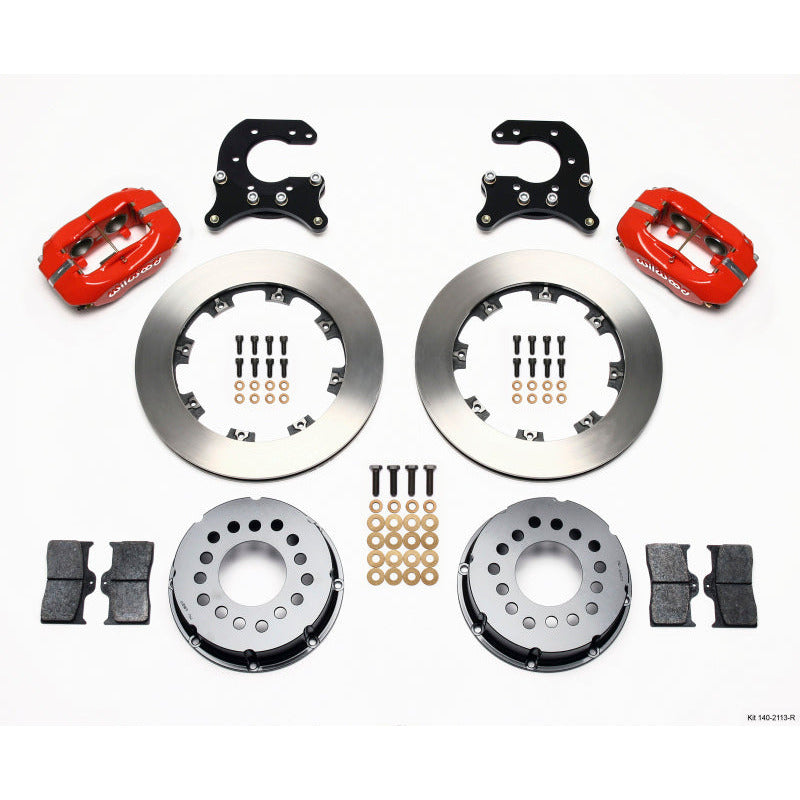 Wilwood Forged Dynalite P/S Rear Kit Red Small Ford 2.66in Offset Wilwood Big Brake Kits