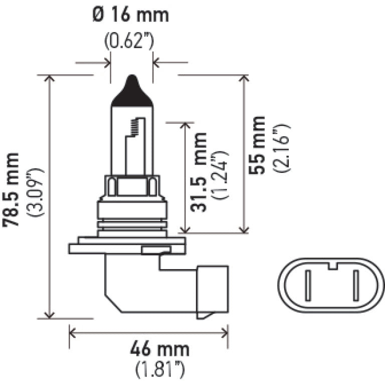 Hella 9006 12V 55W Halogen Bulb Hella Bulbs