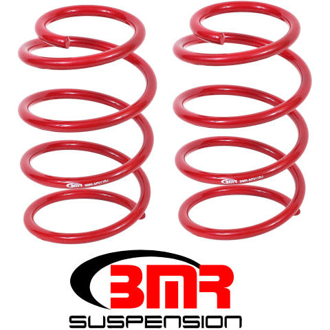BMR 05-14 S197 Mustang GT Front Performance Version Lowering Springs - Red BMR Suspension Lowering Springs