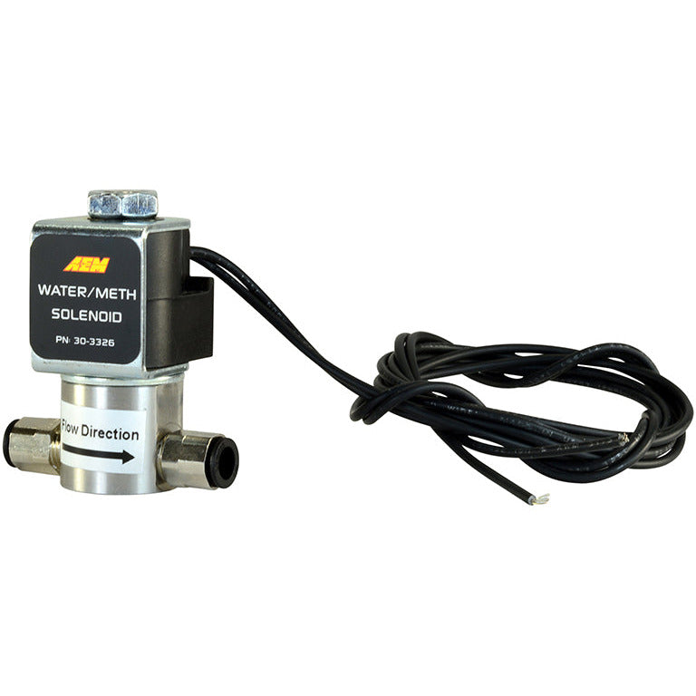 AEM Water/Methanol Injection System - High-Flow Low-Current WMI Solenoid - 200PSI 1/8in-27NPT In/Out AEM Water Meth Kits