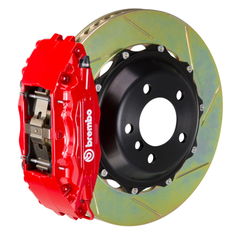 Brembo 92-98 318i/325i (Excl. xDrive) Fr GT BBK 4Pist Cast 2pc 355x32 2pc Rotor Slotted Type1-Red