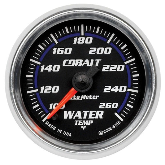 Autometer Cobalt 52mm 100-260 Deg F Electronic Water Temp Gauge AutoMeter Gauges