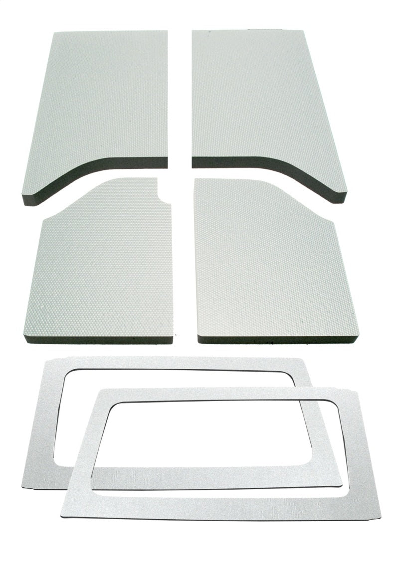 DEI 11-18 Jeep Wrangler JK 2-Door Boom Mat Complete Headliner Kit - 6 Piece - White