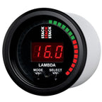 Autometer Stack Instruments 52mm Wideband Air-Fuel Ratio (LAMBDA) Gauge - Black AutoMeter Gauges