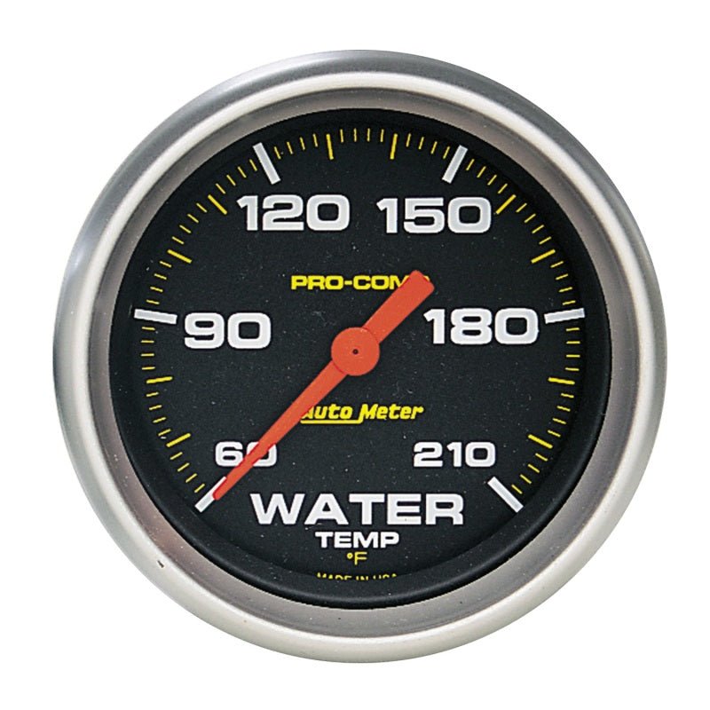 Autometer Pro Comp 60-210 Deg F Full Sweep Electronic Water Temperature Low Temp Gauge AutoMeter Gauges