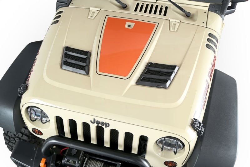 Rugged Ridge Performance Vented Hood Kit 07-18 Jeep Wrangler Rugged Ridge Hoods