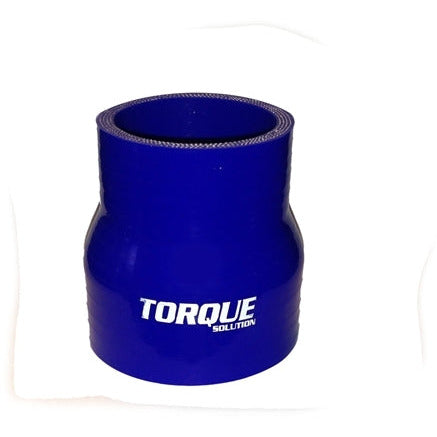 Torque Solution Transition Silicone Coupler: 2 inch to 2.5 inch Blue Universal Torque Solution Silicone Couplers & Hoses