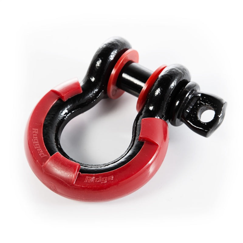 Rugged Ridge 3/4in Red D-Ring Isolator Kit Rugged Ridge Shackle Kits