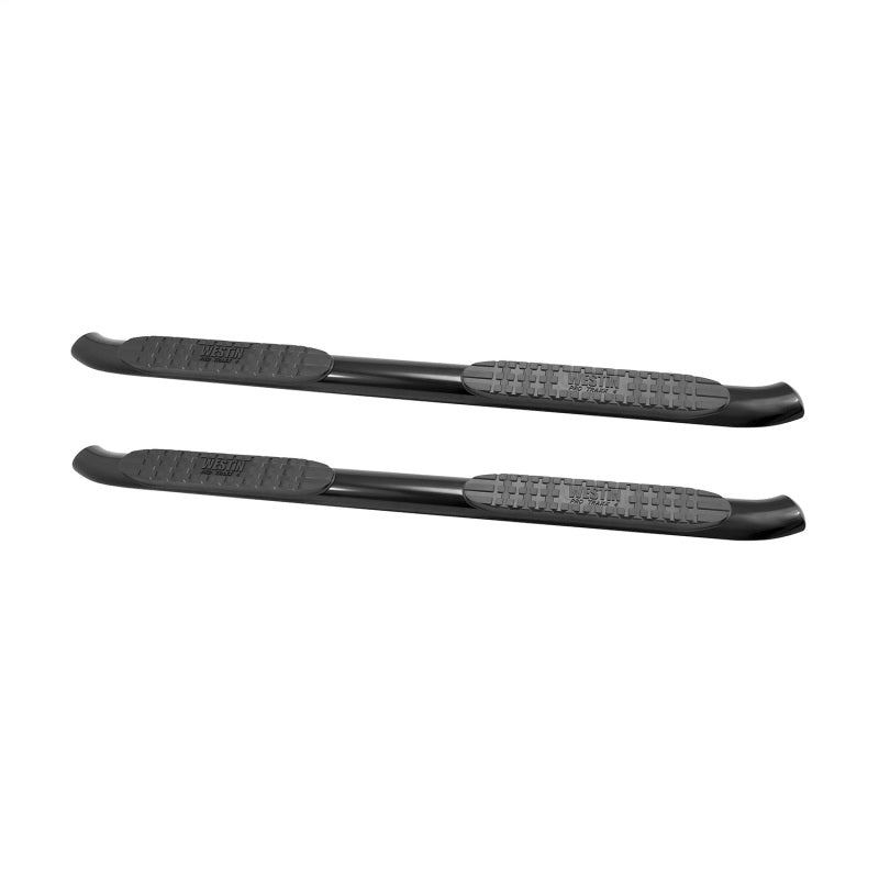 Westin 2007-2013 Chevy Silverado 1500 Crew Cab PRO TRAXX 4 Oval Nerf Step Bars - Black