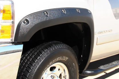 Lund 07-13 Chevy Silverado 1500 RX-Rivet Textured Elite Series Fender Flares - Black (2 Pc.)