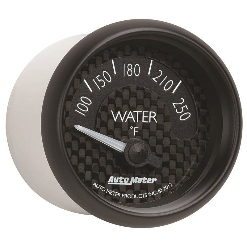 Autometer GT Series 52mm Short Sweep Electronic 100-250 Deg F Water Temperature AutoMeter Gauges