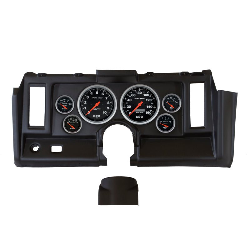 Autometer Sport-Comp 1969 Camaro Dash Kit 6pc Tach / MPH / Fuel / Oil / WTMP / Volt AutoMeter Gauges