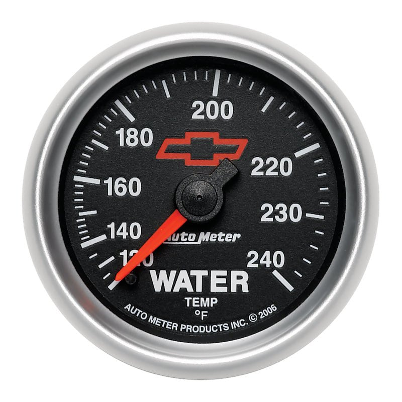 Autometer Sport-Comp II 2-1/16in 120-240 Deg Mechanical Water Temp Gauge - Bowtie Black AutoMeter Gauges