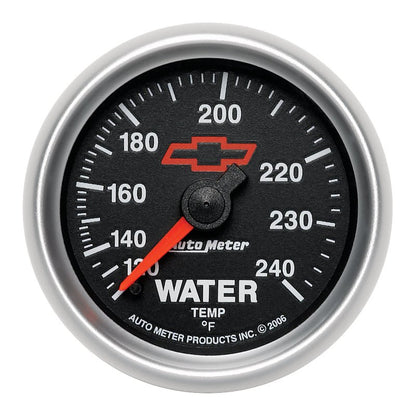 Autometer Sport-Comp II 2-1/16in 120-240 Deg Mechanical Water Temp Gauge - Bowtie Black AutoMeter Gauges