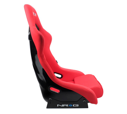 NRG FRP Bucket Seat (Red Cloth) - Large