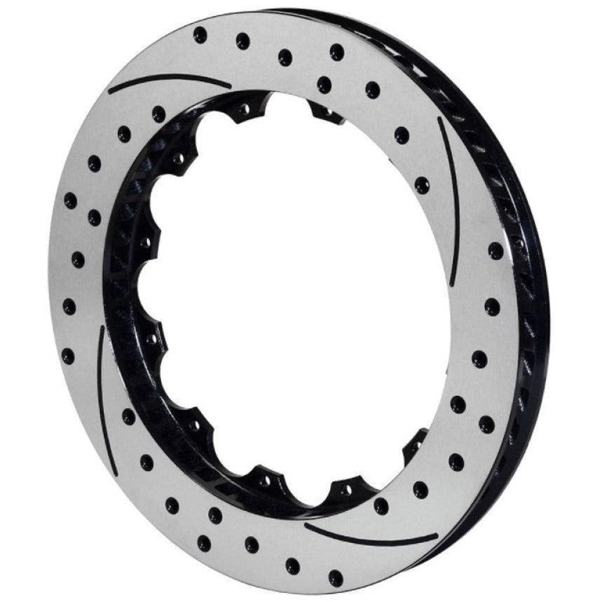 Wilwood Rotor-GT60 SPC-37-LH-Drill-Blk 16.00 x 1.38 - 12 on 10.75in Wilwood Brake Rotors - 2 Piece