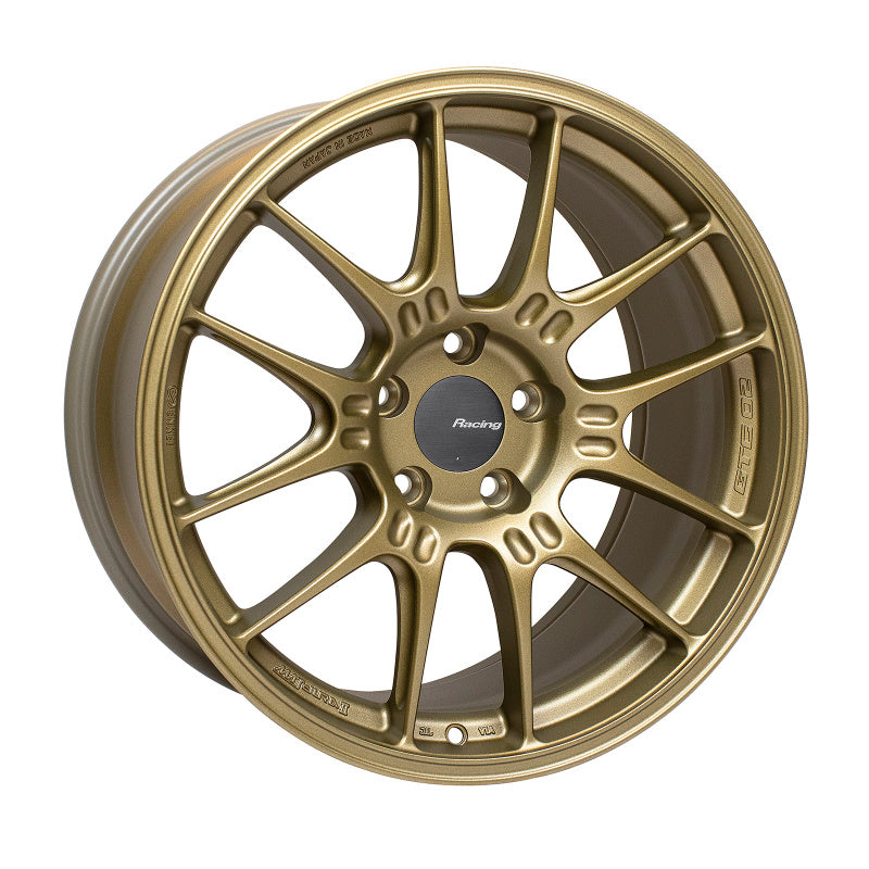 Enkei GTC02 18x9 5x112 25mm Offset 66.5mm Bore Titanium Gold Wheel Enkei Wheels - Cast