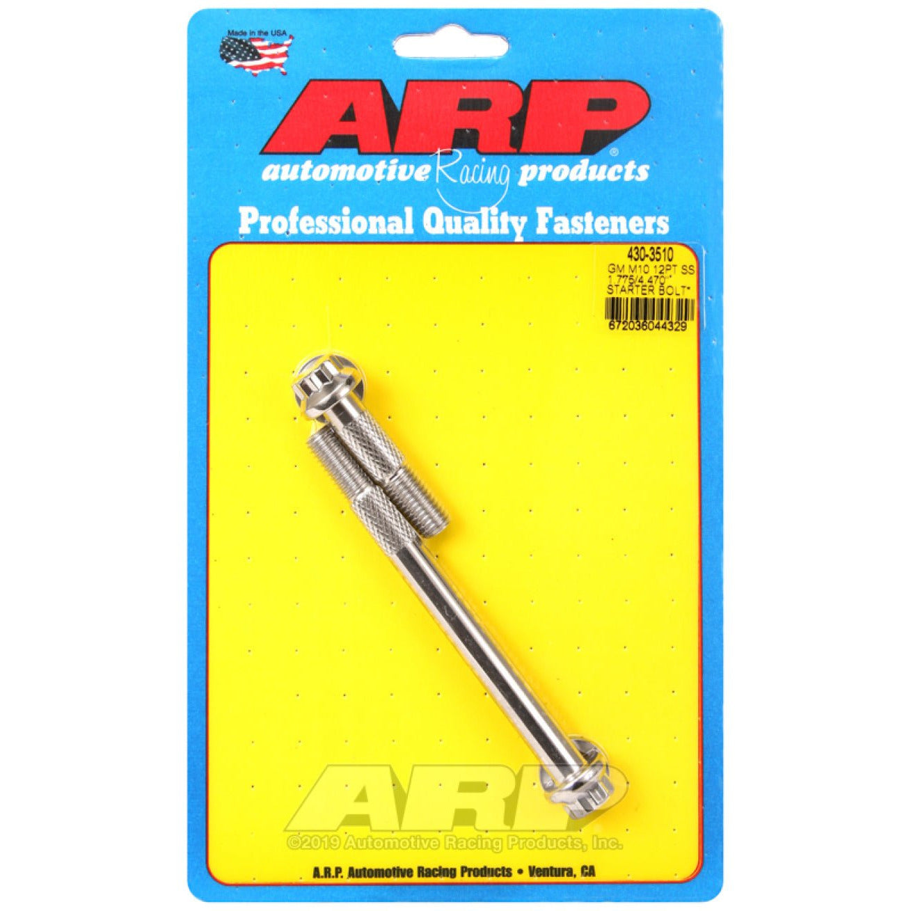 ARP GM M10 12pt SS 1.775/4.470in Starter Bolt Kit ARP Uncategorized