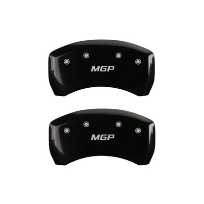 MGP 4 Caliper Covers Engraved Front & Rear Oval Logo/Ford Yellow Finish Black Char 2011 Ford F-150