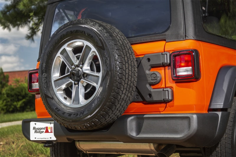 Rugged Ridge Spartacus HD Tire Carrier Hinge Casting 18-20 Jeep Wrangler JL Rugged Ridge Spare Tire Carriers