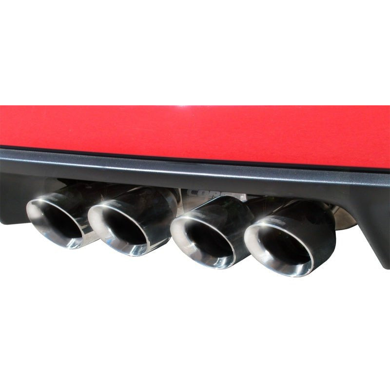 Corsa 09-13 Chevrolet Corvette C6 6.2L V8 Polished Xtreme Axle-Back Exhaust CORSA Performance Axle Back