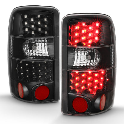 ANZO 2000-2006 Chevrolet Tahoe Led Taillights Black/Clear