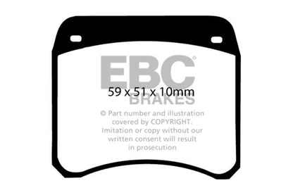 EBC 63-69 Rover Mini Cooper Greenstuff Front Brake Pads