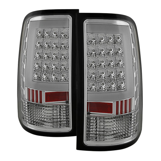 Xtune GMC Sierra 07-13 LED Tail Lights Chrome ALT-ON-GS07-G2-LED-C SPYDER Tail Lights