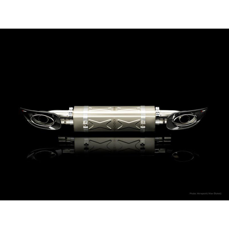 Akrapovic 10-13 Porsche 911 Turbo / Turbo S (997 FL) Slip-On Line (Titanium) w/ Titanium Tips Akrapovic Muffler