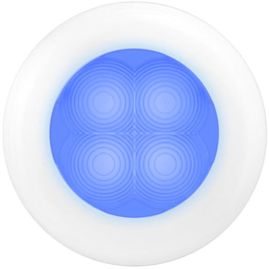 Hella Courtesy Lamp Rnd Blue Md12 Wh Rim 2Xt Hella Work Lights