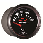 Autometer Oil Pressure 2-1/16, 0-100 PSI - Red Bowtie AutoMeter Gauges