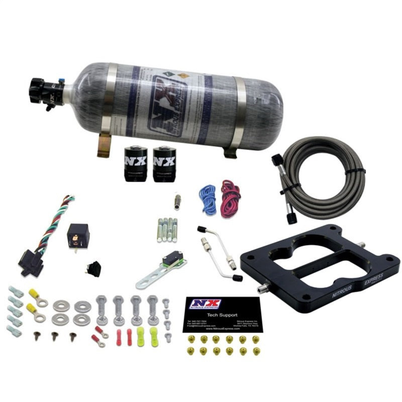 Nitrous Express Q-Jet/Holley Spread Bore Nitrous Kit (50-300HP) w/Composite Bottle Nitrous Express Nitrous Systems