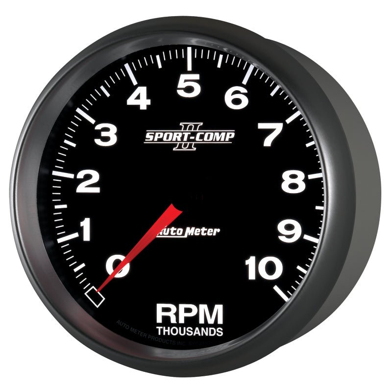 Autometer Sport-Comp II 5 inch 0-10000 RPM In Dash Tachometer AutoMeter Gauges