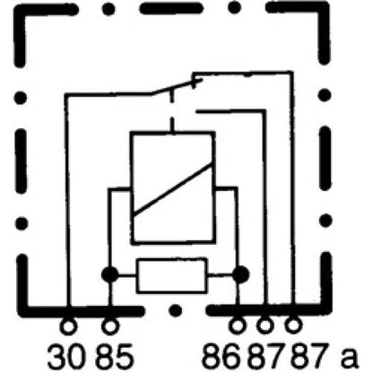 Hella Relay Micro Iso 5 Pole 12V Spst Res Hella Light Accessories and Wiring