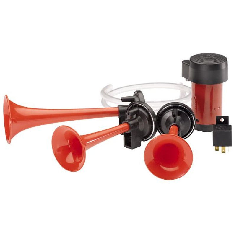 Hella Triple-Tone Air Horn Kit 12V Hella Horns