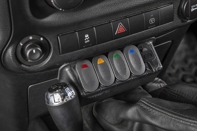 Rugged Ridge Lower Switch Panel Kit 11-18 Jeep Wrangler JK/JKU Rugged Ridge Dash & Interior Trim