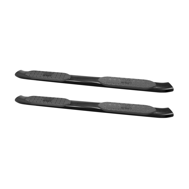 Westin 2007-2013 Chevy Silverado 1500 Ext Cab PRO TRAXX 5 Oval Nerf Step Bars - Black