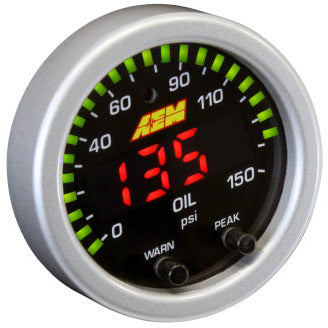 AEM X-Series 0-150 Oil Pressure Gauge Kit AEM Gauges