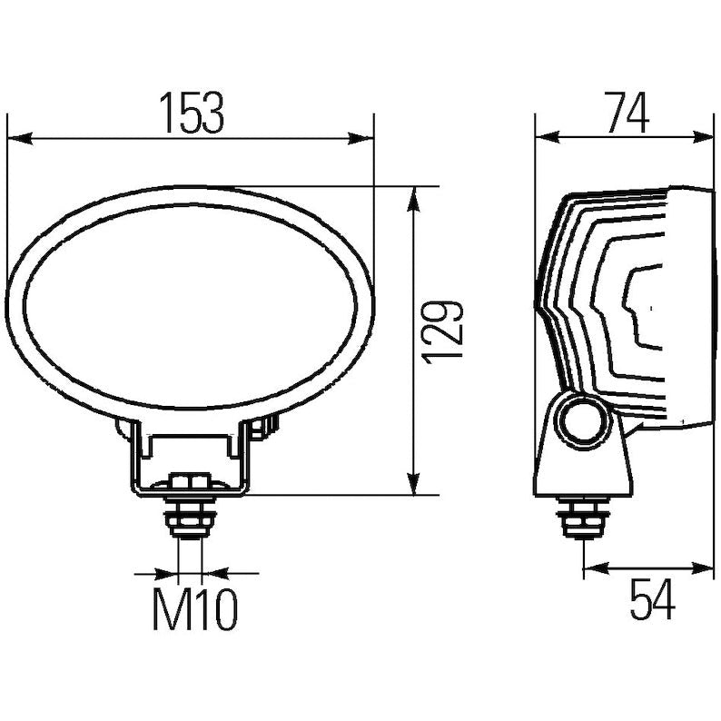 Hella Work Lamp Na 0Gr Md1224 Dt Ov100 1Ga Hella Work Lights