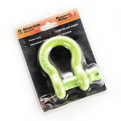 Rugged Ridge Green 13500lb 7/8in D-Shackle Rugged Ridge Shackle Kits