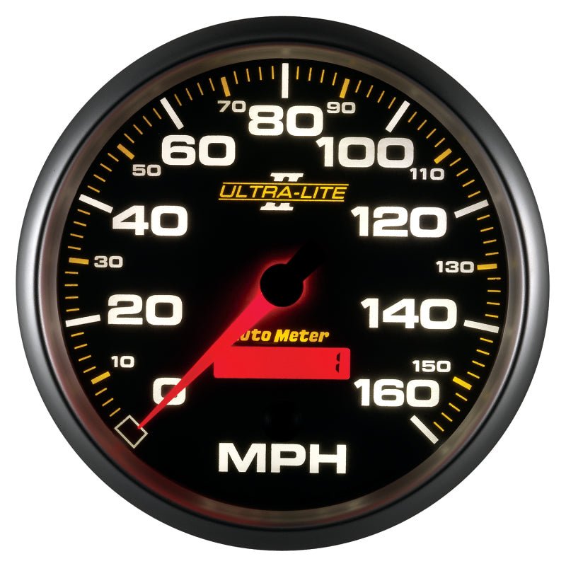 Autometer Ultra-Lite II 5 Inch 160 MPH FSE Programmable Speedometer AutoMeter Gauges