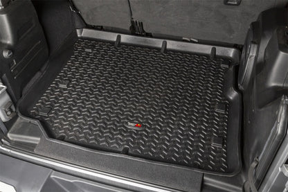 Rugged Ridge Floor Liner Cargo Black 18-21 Jeep Wrangler JL 4 Dr (Excl. 4XE Models) Rugged Ridge Floor Mats - Rubber