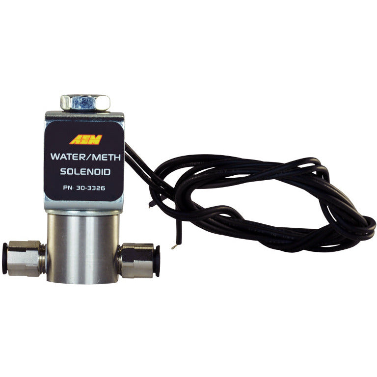 AEM Water/Methanol Injection System - High-Flow Low-Current WMI Solenoid - 200PSI 1/8in-27NPT In/Out AEM Water Meth Kits