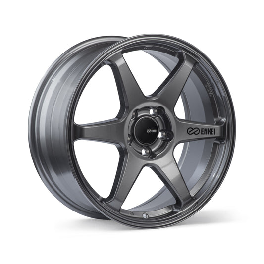 Enkei T6R 18x9.5 38mm Offset 5x114.3 Bolt Pattern 72.6 Bore Matte Gunmetal Wheel Enkei Wheels - Cast