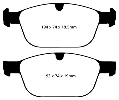 EBC 08+ Volvo XC60 3.0 Turbo Redstuff Front Brake Pads