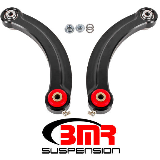 BMR 15-17 S550 Mustang Fixed Billet Aluminum Camber Link (Poly/Bearing) - Black BMR Suspension Camber Kits