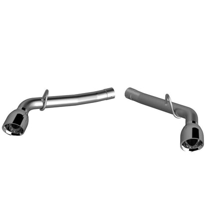 QTP 14-15 Chevrolet Camaro SS 6.2L 304SS Eliminator Muffler Delete Axle Back Exhaust w/4.5in Tips