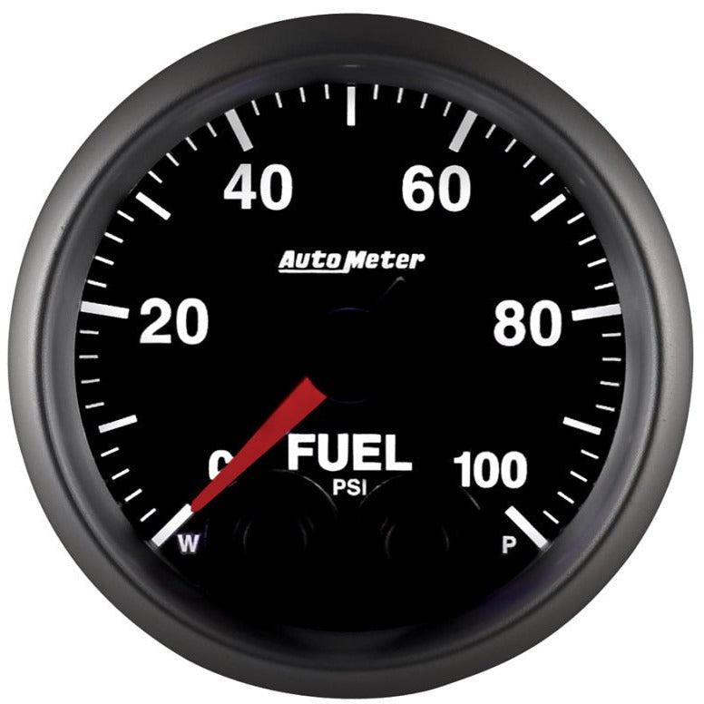 Autometer Elite 52mm 0-100 PSI Fuel Pressure Peak & Warn w/ Electronic Control Gauge AutoMeter Gauges